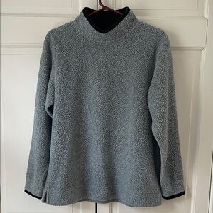 L.L. Bean Women's Blue Sherpa Pullover Size Small